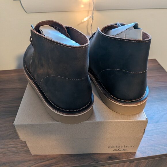 NEW - Clarks Bushacre 3 Chukka Boot Beeswax Brown Mens 10 - Picture 5 of 6